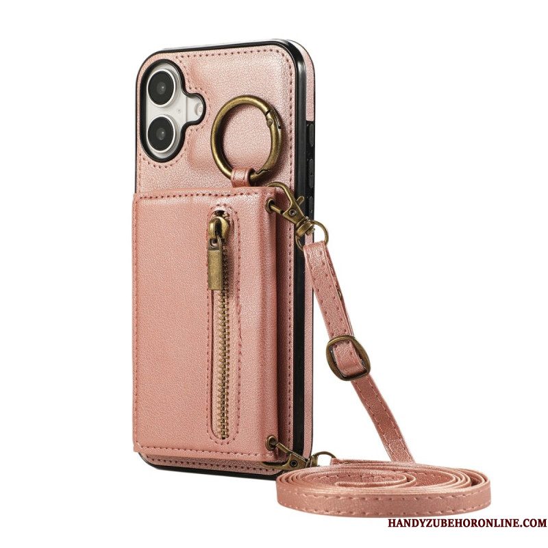 Cover Hoesje iPhone 17 Telefoonhoesje Portemonnee Met Rits