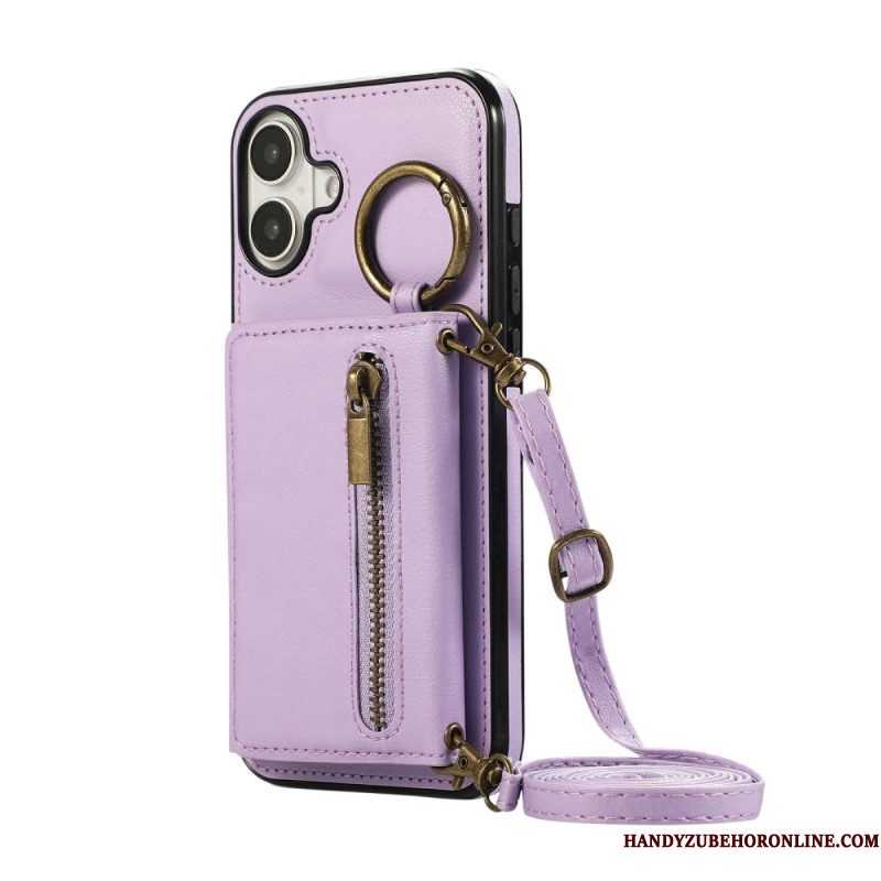 Cover Hoesje iPhone 17 Telefoonhoesje Portemonnee Met Rits
