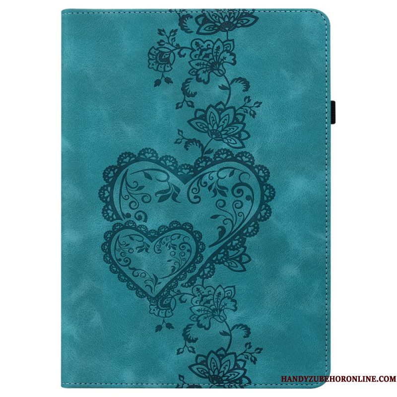 Cover Samsung Galaxy Tab S10 Plus Hartjes Met Suède-effect