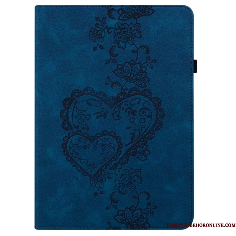 Cover Samsung Galaxy Tab S10 Plus Hartjes Met Suède-effect