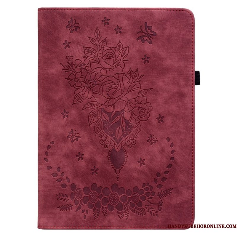 Cover Samsung Galaxy Tab S10 Plus Vlinders En Rozen