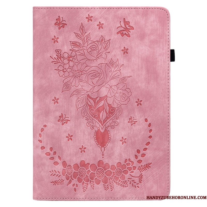 Cover Samsung Galaxy Tab S10 Plus Vlinders En Rozen