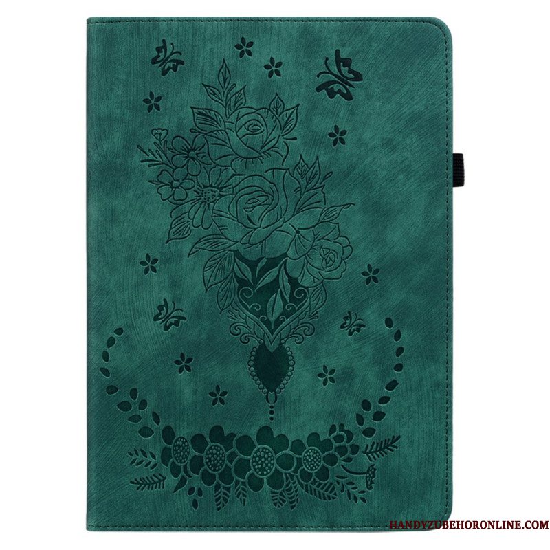 Cover Samsung Galaxy Tab S10 Plus Vlinders En Rozen