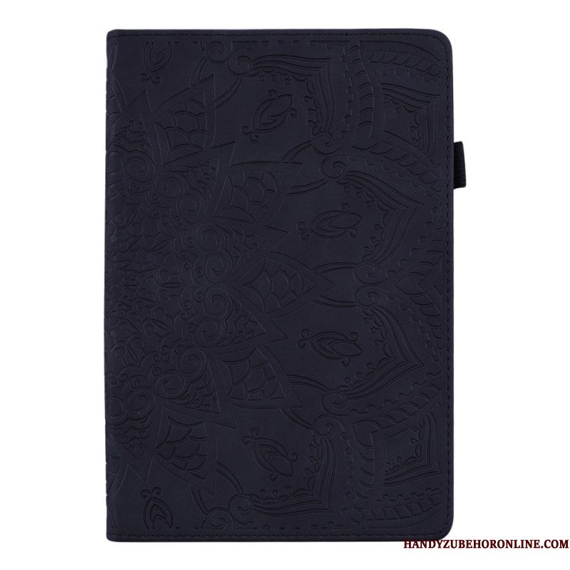 Cover Samsung Galaxy Tab S11 Ultra Mandala Met Suède-effect Bescherming Hoesje