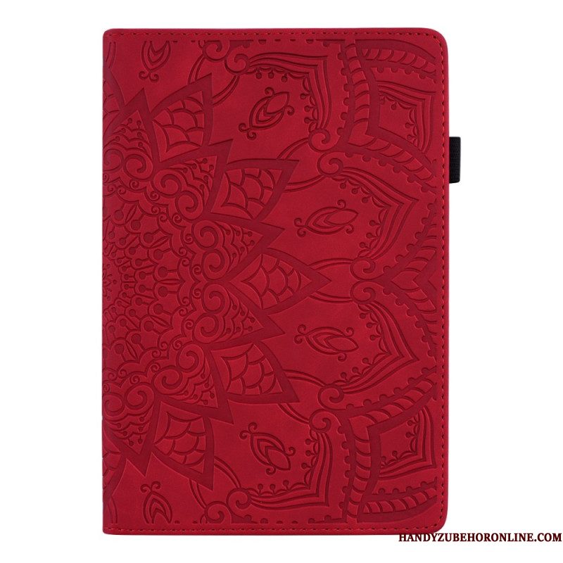 Cover Samsung Galaxy Tab S11 Ultra Mandala Met Suède-effect Bescherming Hoesje