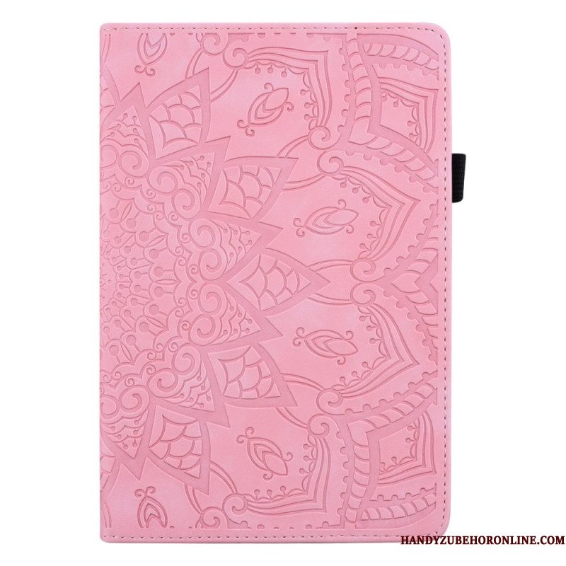 Cover Samsung Galaxy Tab S11 Ultra Mandala Met Suède-effect Bescherming Hoesje