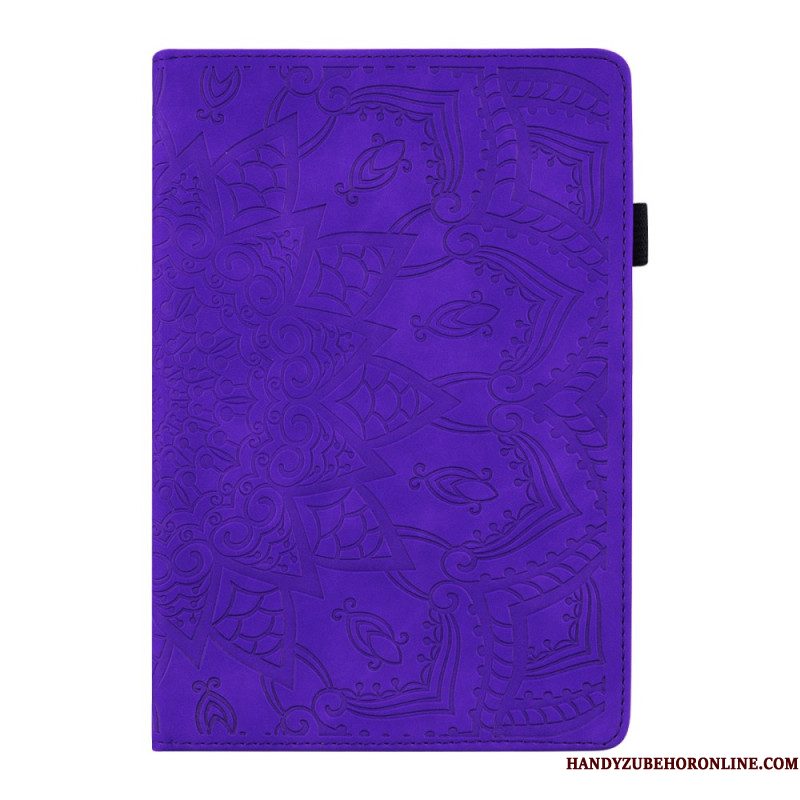 Cover Samsung Galaxy Tab S11 Ultra Mandala Met Suède-effect Bescherming Hoesje
