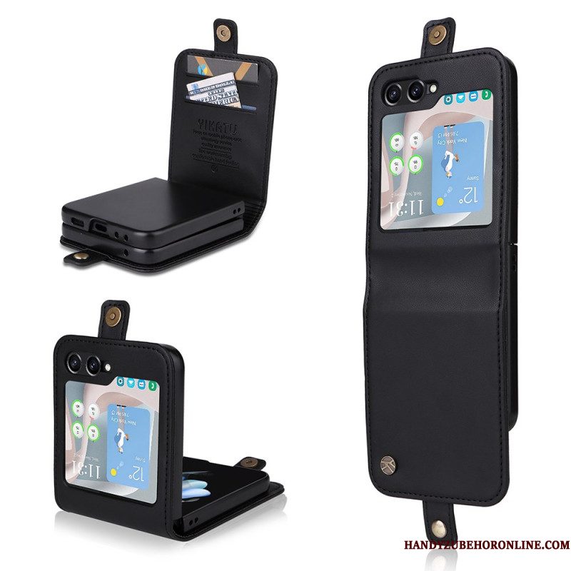 Cover Samsung Galaxy Z Flip 7 Fe Kaarthouder En Sluiting