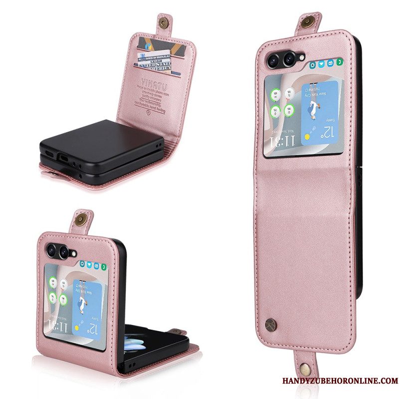 Cover Samsung Galaxy Z Flip 7 Fe Kaarthouder En Sluiting