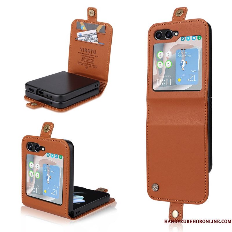 Cover Samsung Galaxy Z Flip 7 Fe Kaarthouder En Sluiting