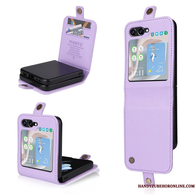 Cover Samsung Galaxy Z Flip 7 Fe Kaarthouder En Sluiting