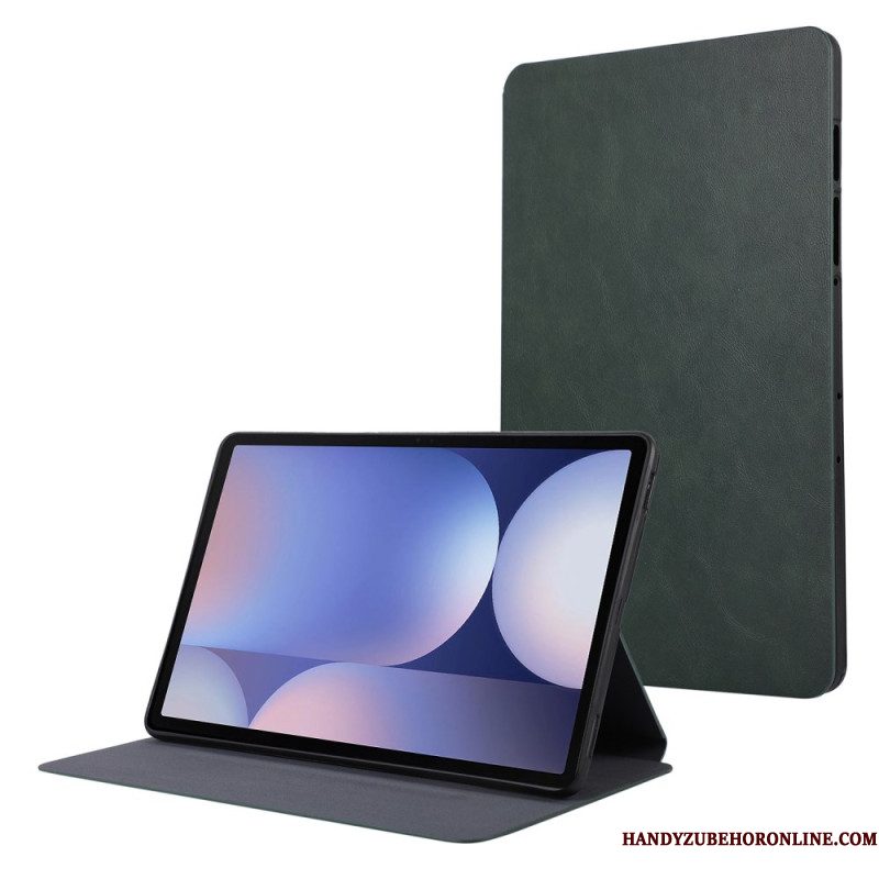 Cover Voor Samsung Galaxy Tab S10 Plus Stylushouder Met Suède-effect