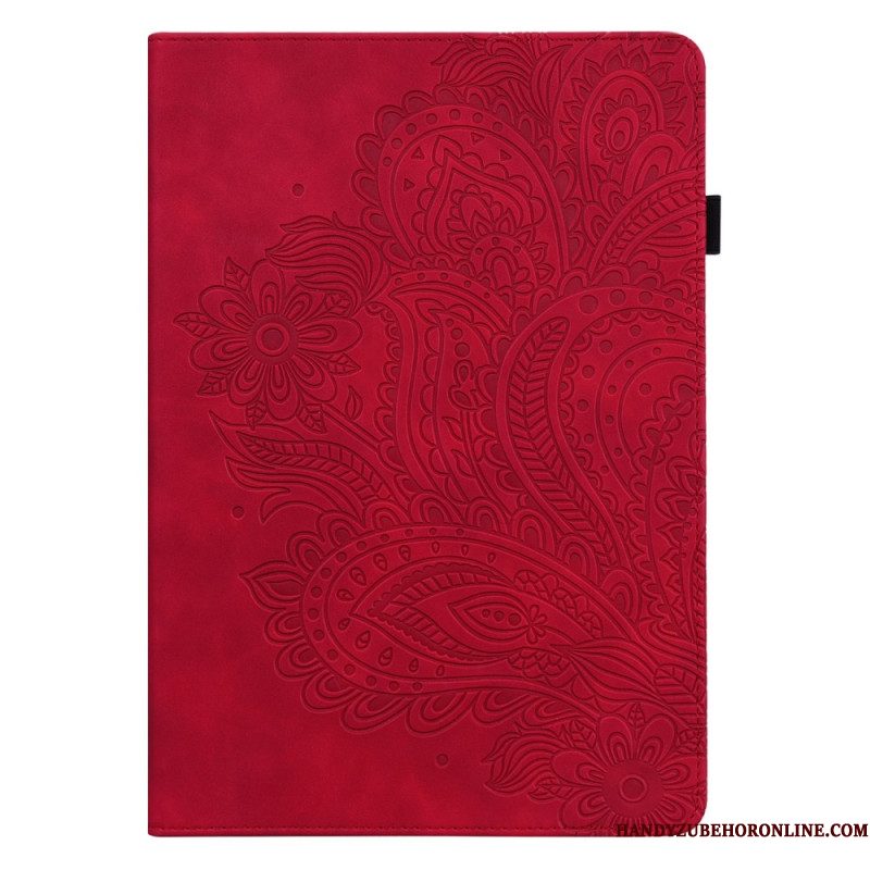 Cover Xiaomi Pad 6 Bloemenprint Met Leerlook