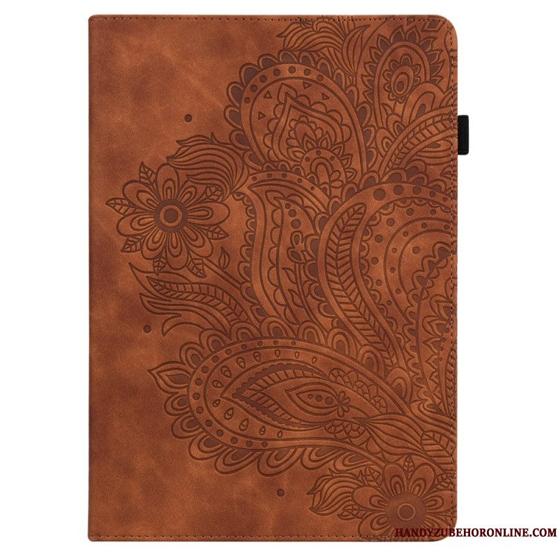 Cover Xiaomi Pad 6 Bloemenprint Met Leerlook