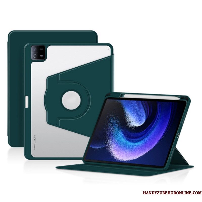 Cover Xiaomi Pad 6 Draaibare Kunstleren Houder Bescherming Hoesje