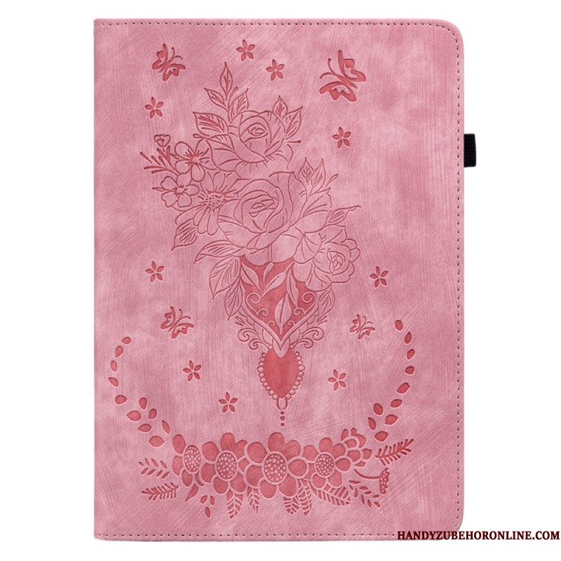 Cover Xiaomi Pad 6 Pro Roze Leerlook Bescherming Hoesje