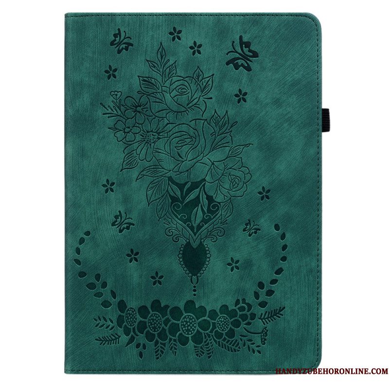 Cover Xiaomi Pad 6 Pro Roze Leerlook Bescherming Hoesje