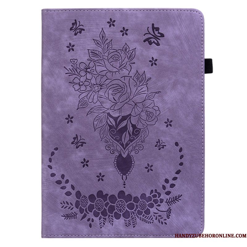 Cover Xiaomi Pad 6 Pro Roze Leerlook Bescherming Hoesje