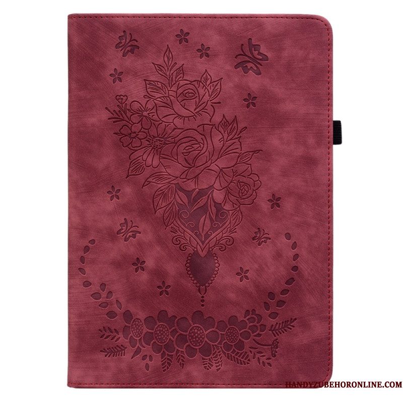 Cover Xiaomi Pad 6 Pro Roze Leerlook Bescherming Hoesje