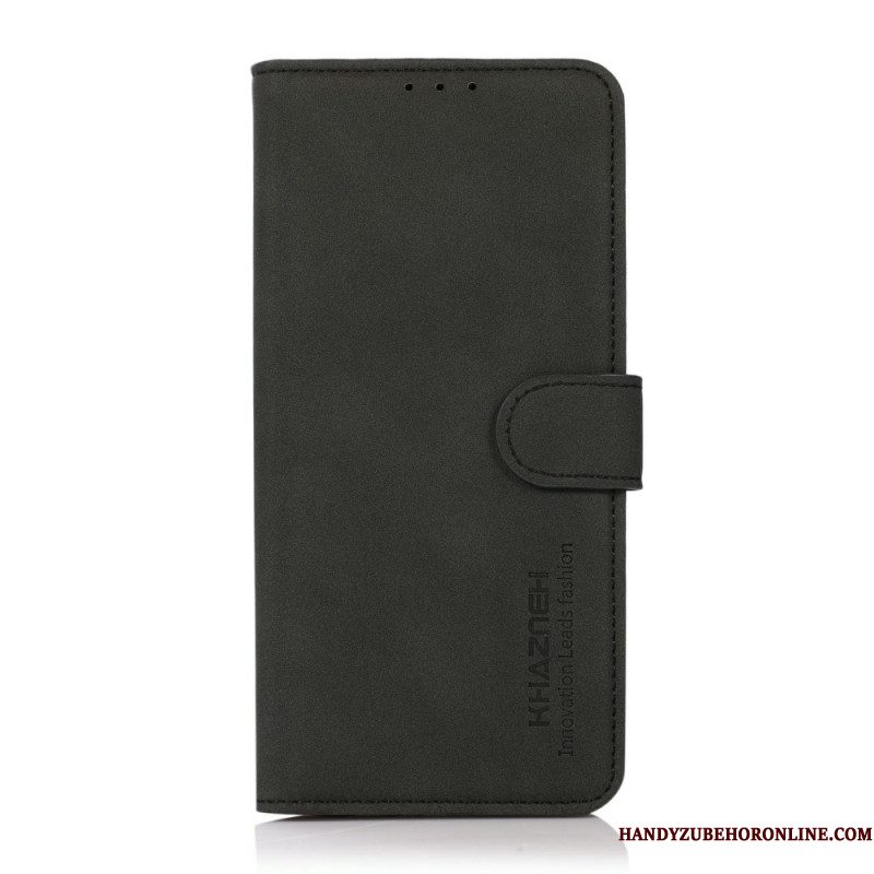 Flip Case Leren Samsung Galaxy A17 4g / 5g Suèdelook Khazneh