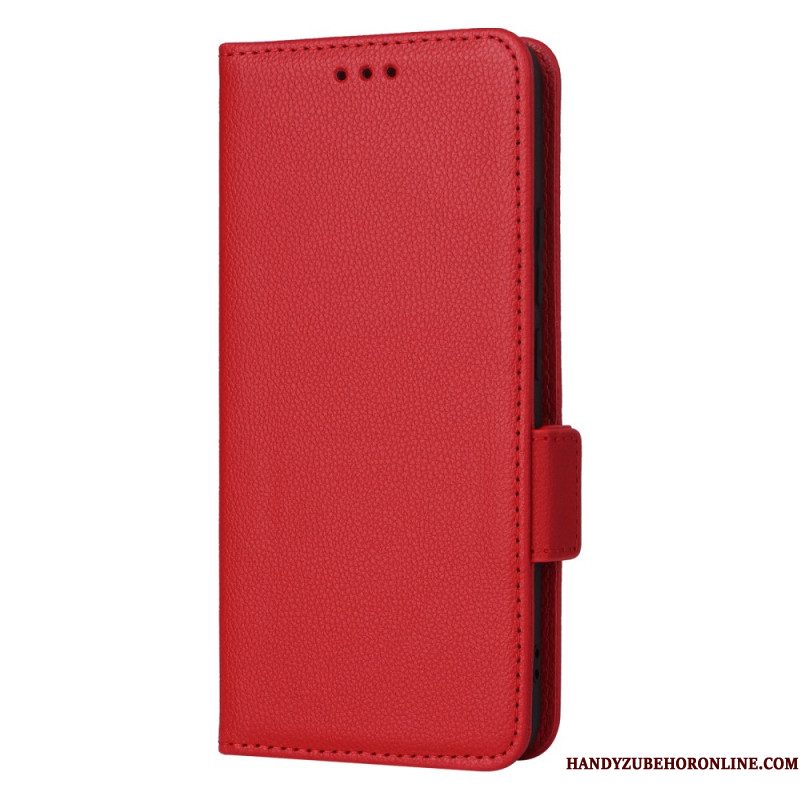 Flip Case Leren Samsung Galaxy S25 5g Edge Kunstleer Met Bandje