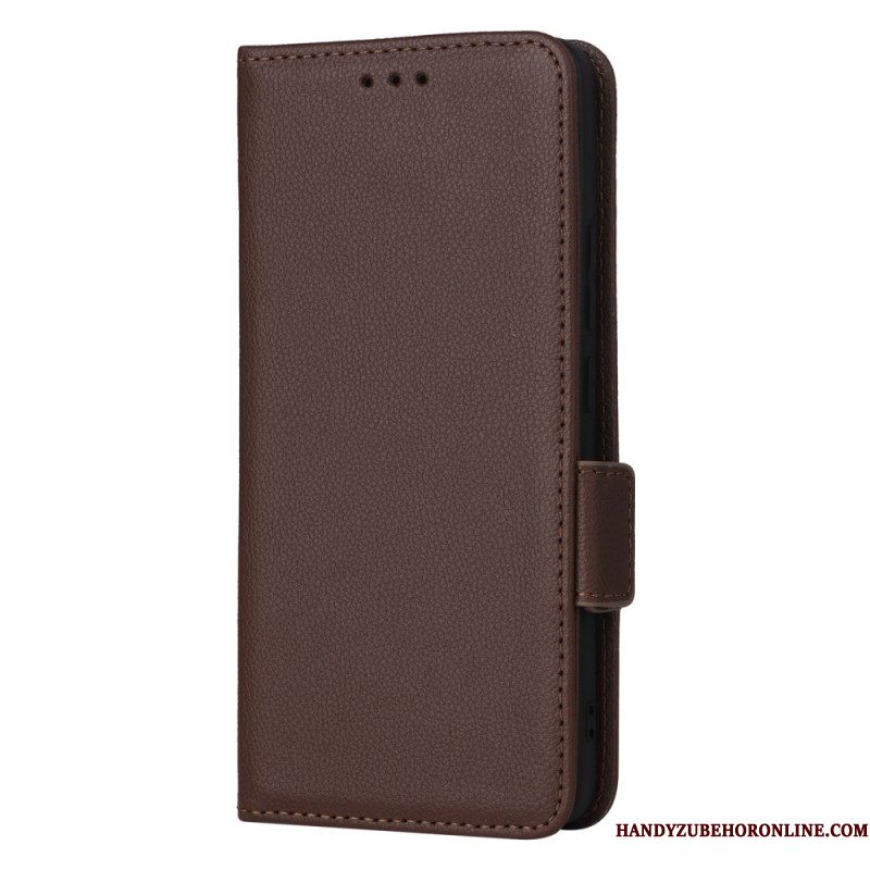 Flip Case Leren Samsung Galaxy S25 5g Edge Kunstleer Met Bandje