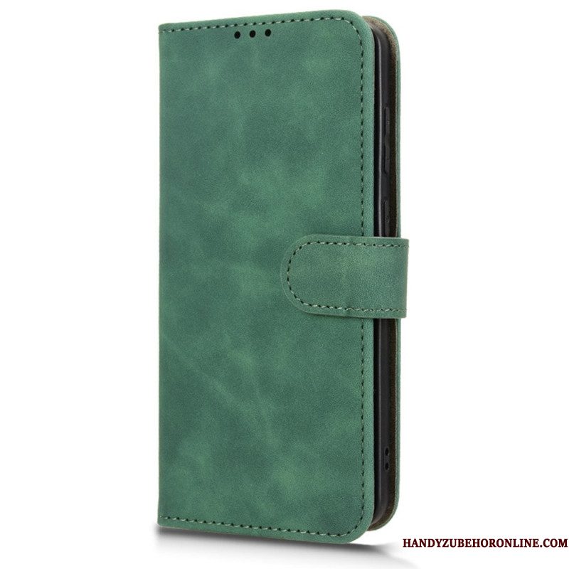 Flip Case Leren Samsung Galaxy S25 5g Edge Suède-effect