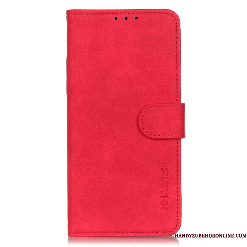 Flip Case Leren Samsung Galaxy S25 5g Edge Suède-effect Khazneh