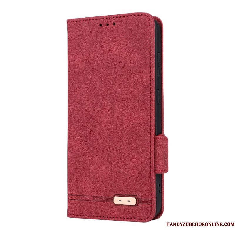 Flip Case Leren Samsung Galaxy S25 5g Retro Suède-effect