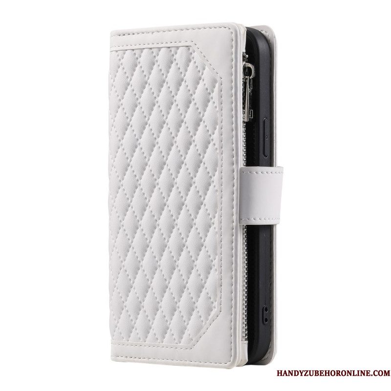 Flip Case Leren Samsung Galaxy S25 Fe Gewatteerd