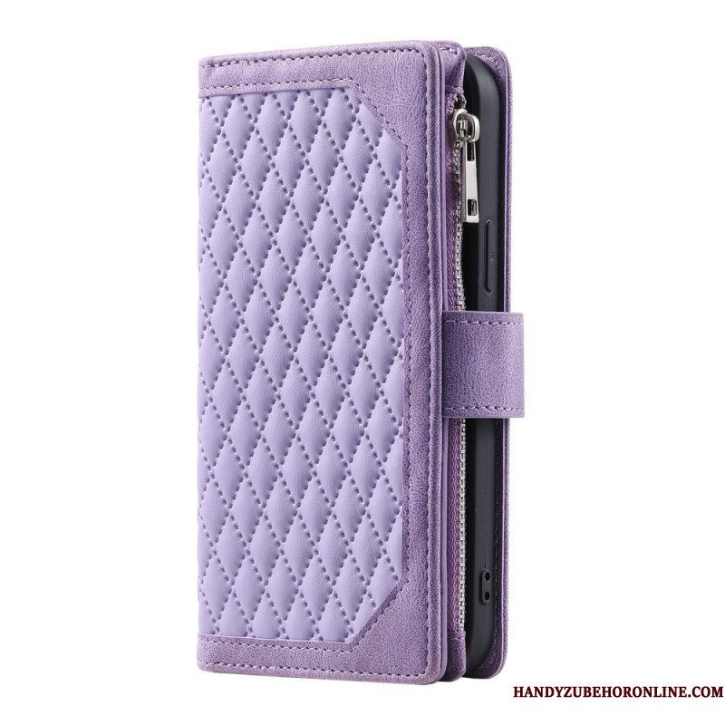 Flip Case Leren Samsung Galaxy S25 Fe Gewatteerd