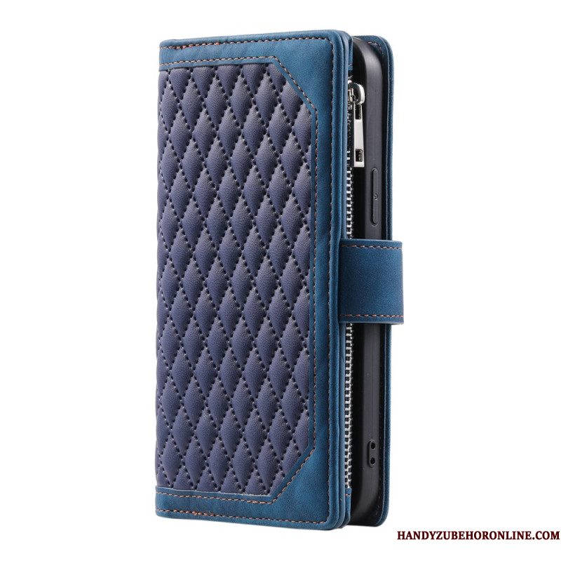 Flip Case Leren Samsung Galaxy S25 Fe Gewatteerd