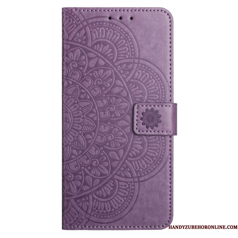 Flip Case Leren Samsung Galaxy S25 Fe Mandala-print