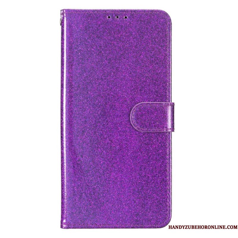 Flip Case Leren Samsung Galaxy S25 Fe Pailletten