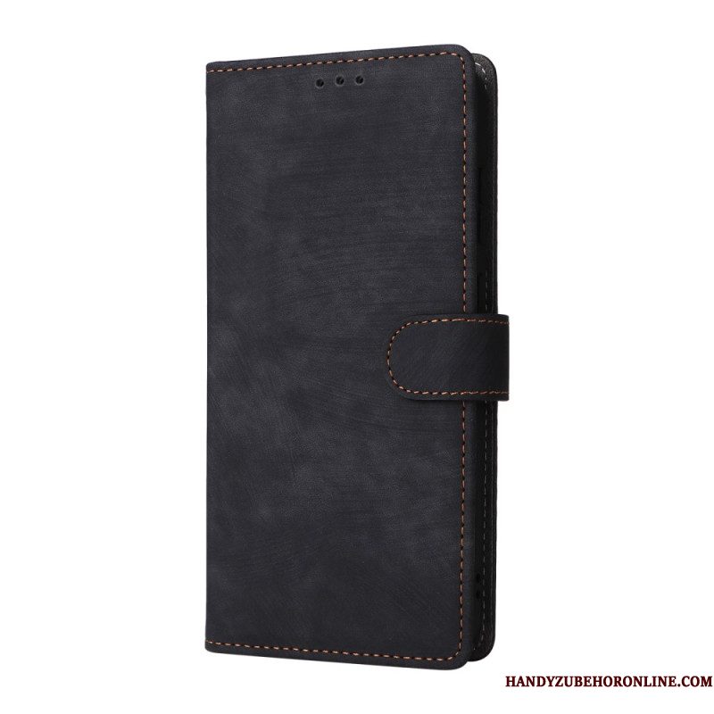 Flip Case Leren Samsung Galaxy S25 Fe Rfid-bescherming (suède-effect)
