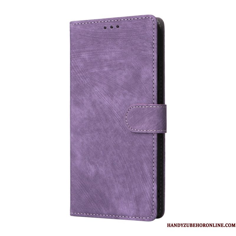 Flip Case Leren Samsung Galaxy S25 Fe Rfid-bescherming (suède-effect)