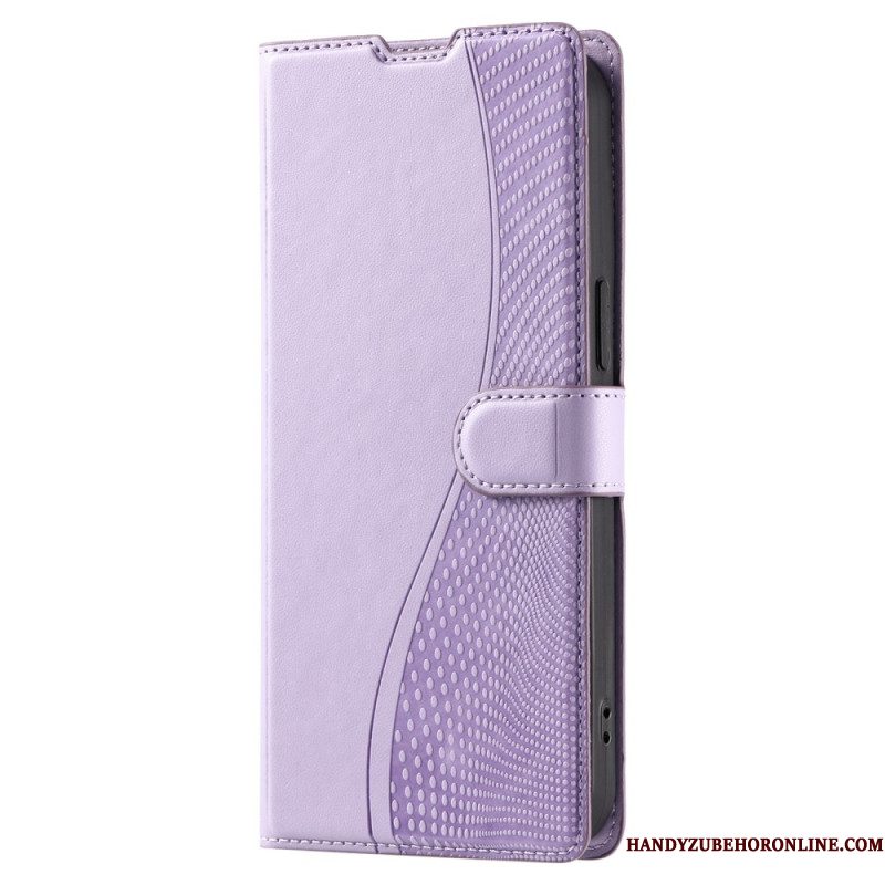 Flip Case Leren Samsung Galaxy S25 Plus 5g Stippenprint