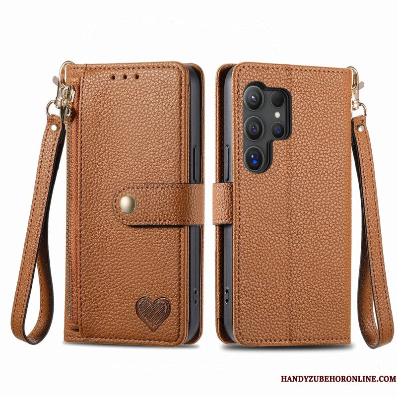 Flip Case Leren Samsung Galaxy S25 Ultra 5g Hart