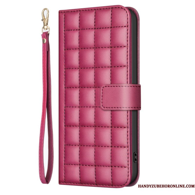 Flip Case Leren Samsung Galaxy S25 Ultra 5g Premium Gewatteerd