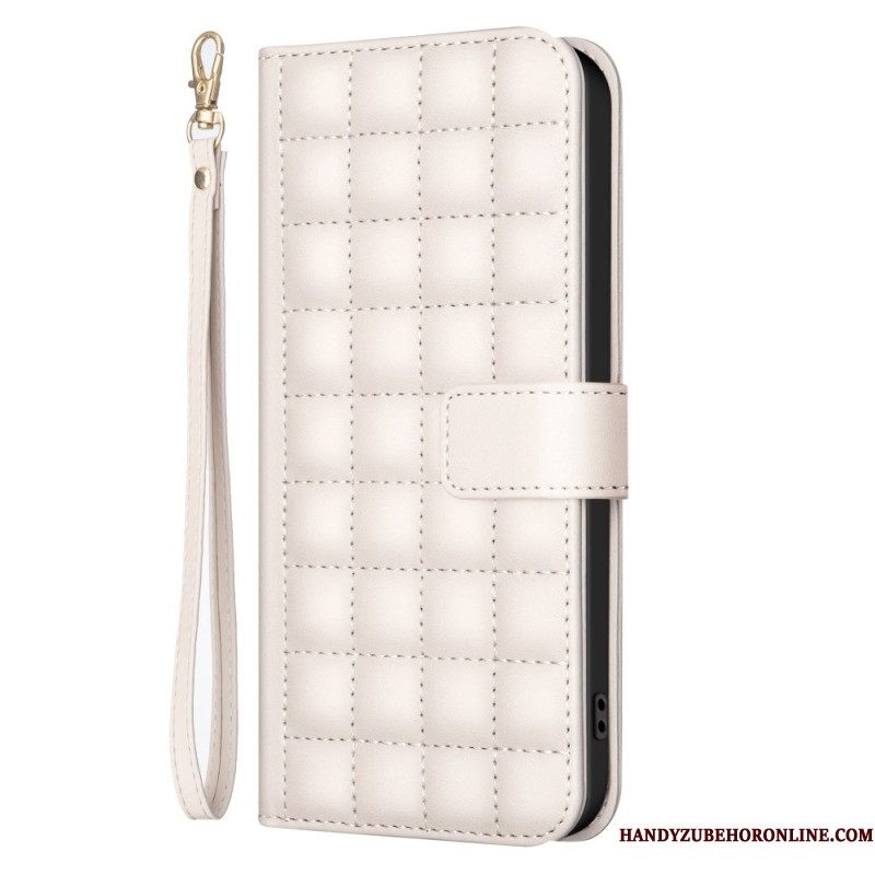 Flip Case Leren Samsung Galaxy S25 Ultra 5g Premium Gewatteerd