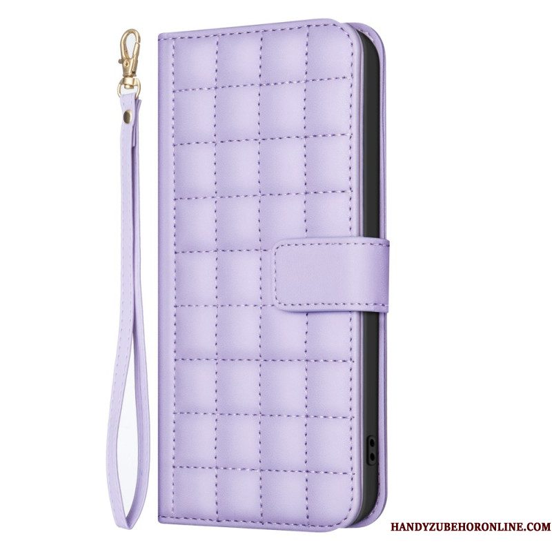 Flip Case Leren Samsung Galaxy S25 Ultra 5g Premium Gewatteerd