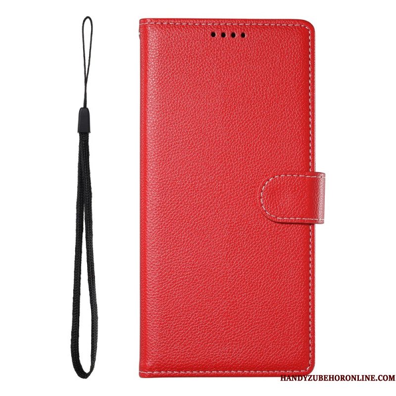 Flip Case Leren Samsung Galaxy S26 Lychee-textuur
