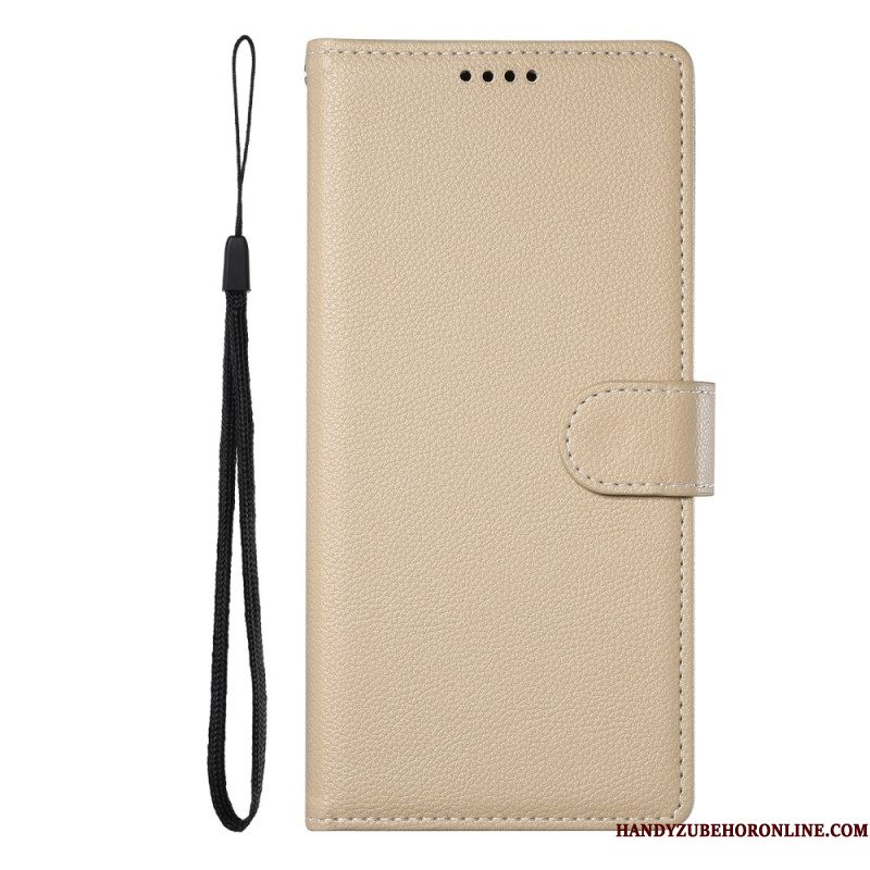 Flip Case Leren Samsung Galaxy S26 Lychee-textuur