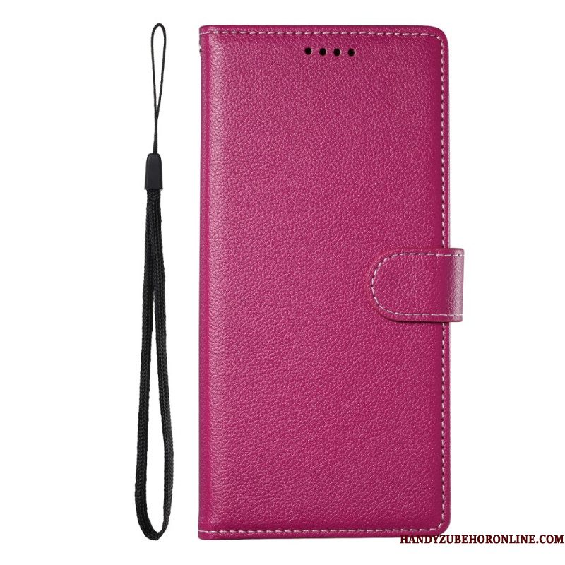 Flip Case Leren Samsung Galaxy S26 Lychee-textuur