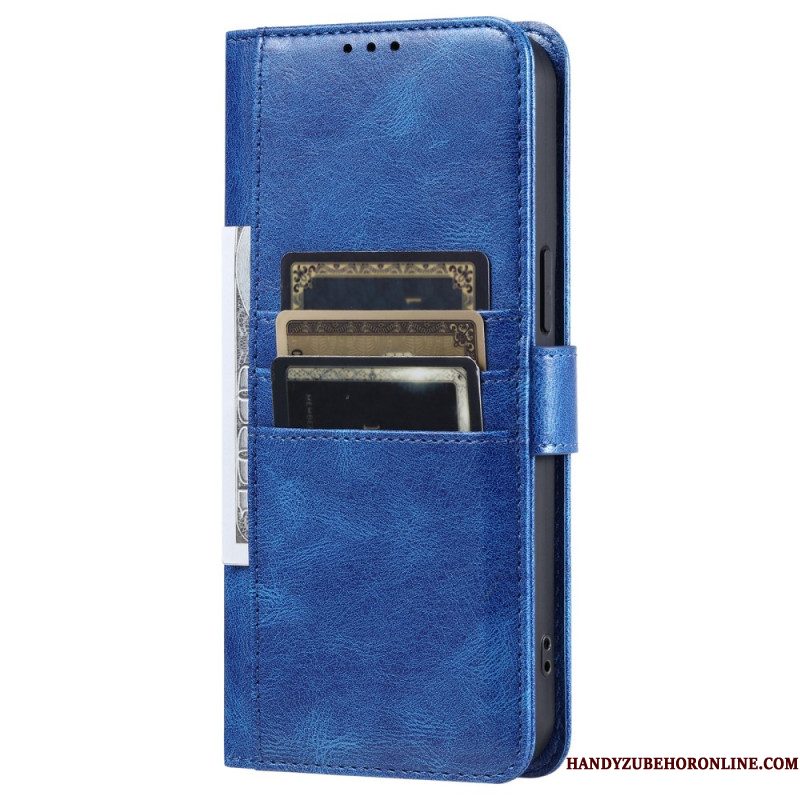 Flip Case Leren Samsung Galaxy S26 Plus 6 Kaartsleuven En Polsbandje