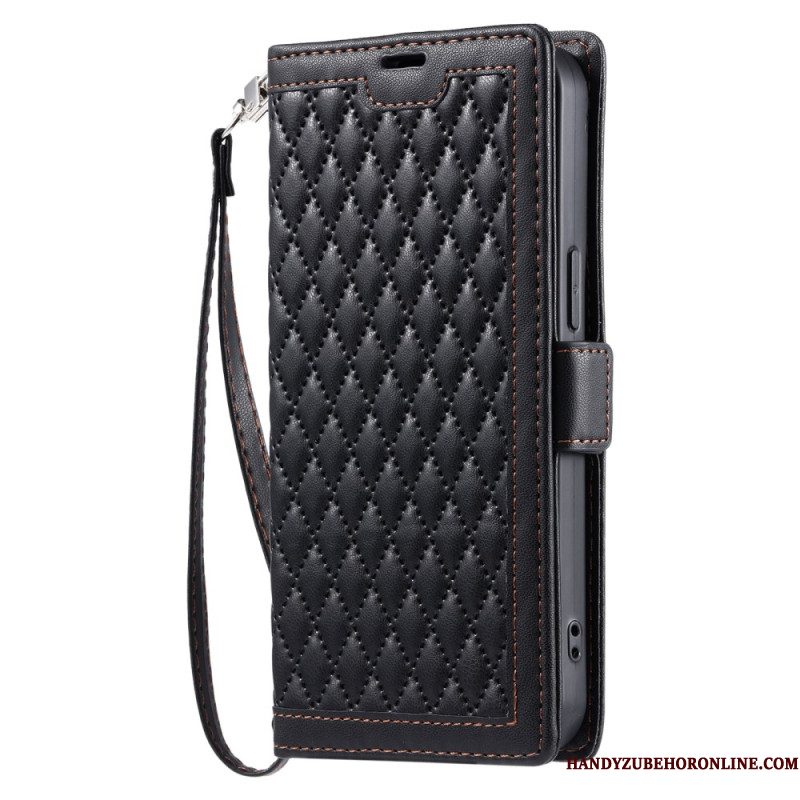 Flip Case Leren Samsung Galaxy S26 Plus Gewatteerd Vintage Design