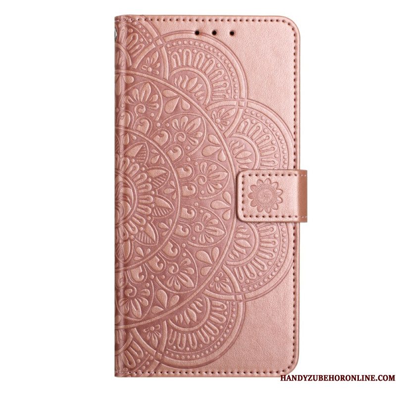 Flip Case Leren Samsung Galaxy S26 Plus Mandala-gravure