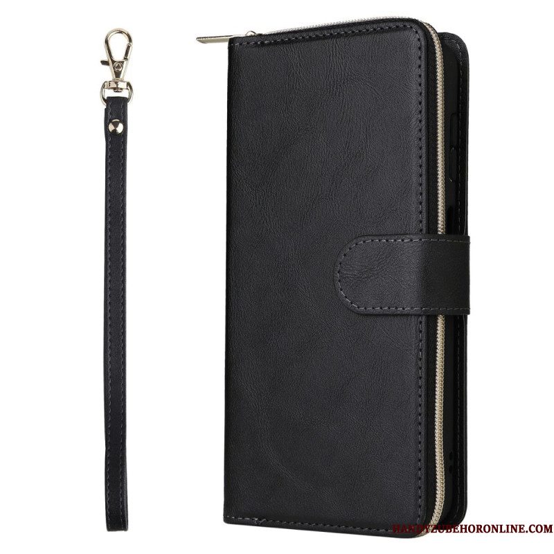 Flip Case Leren Samsung Galaxy S26 Portemonnee Met Ritssluiting