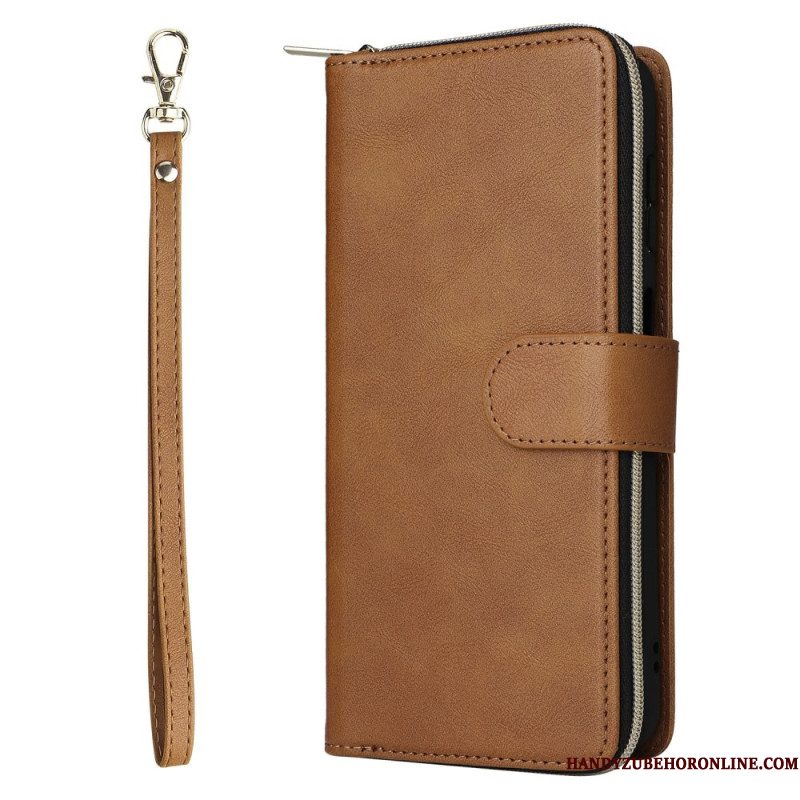 Flip Case Leren Samsung Galaxy S26 Portemonnee Met Ritssluiting