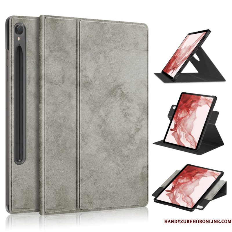 Flip Case Leren Samsung Galaxy Tab S10 Fe Draaibaar